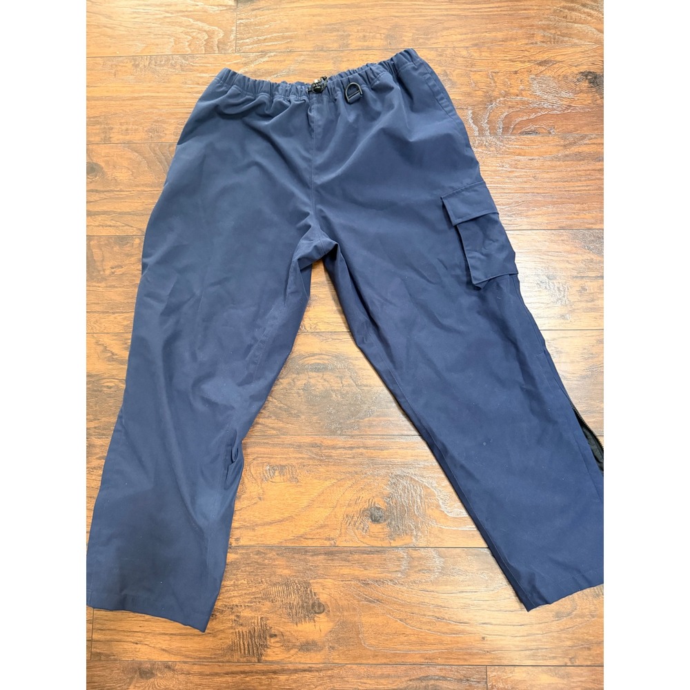 Field & Stream Mens‎ Navy Blue Cargo Outdoor Pants Elastic Waist Large 29x32